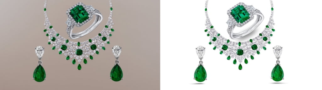 Photoshop Jewelry Image Editing Service